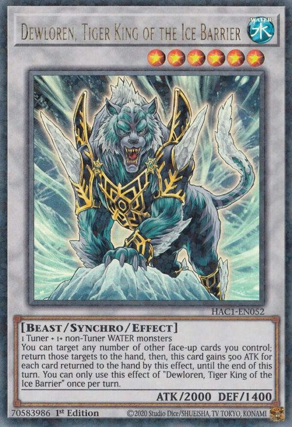 DEWLOREN TIGER KING OF THE ICE BARRIER